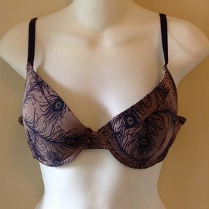 Beyoncé Sasha fierce purple peacock bra nwt 36C